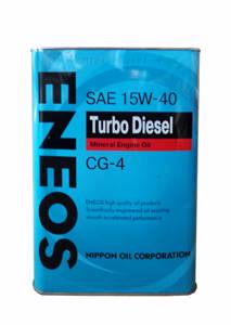 Моторное масло Eneos Turbo Diesel Mineral SAE 15w40, 4л